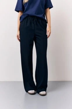 Navy Elasticated Waist Tailored Trouser