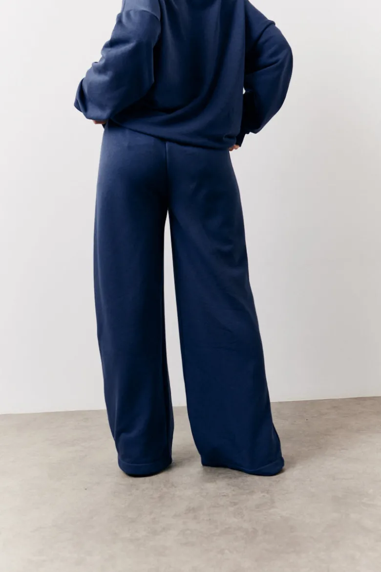 Navy Fits Graphic Straight Leg Co-Ord Jogger