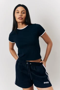 Navy Fits 90's Crew Neck T-Shirt