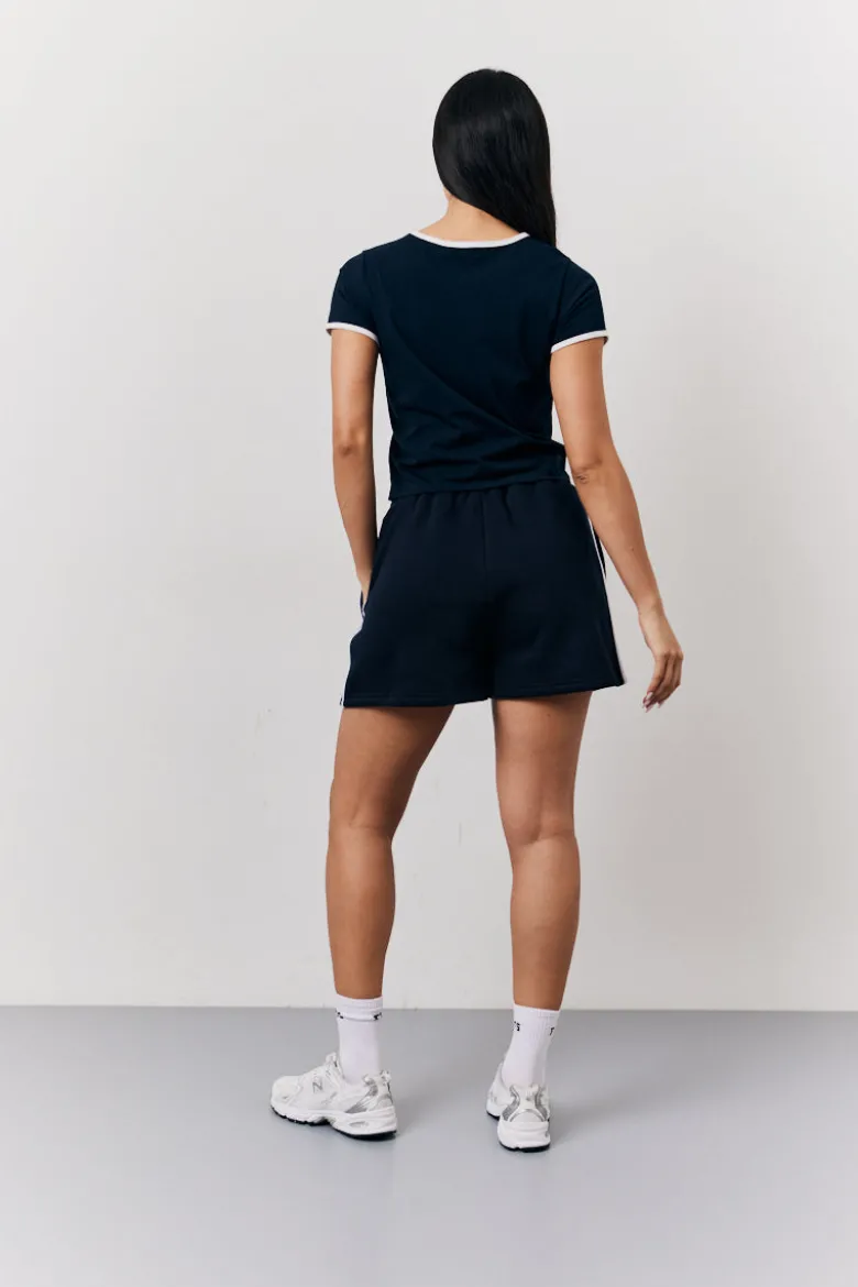 Navy Fits 90's Crew Neck T-Shirt