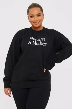 Not Just A Mother Slogan Sweater