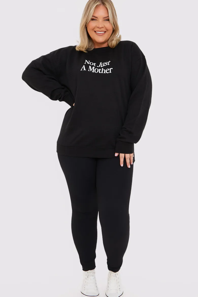 Not Just A Mother Slogan Sweater