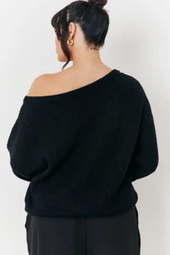 Off Shoulder Knit Jumper