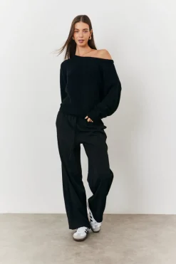 Off Shoulder Knit Jumper