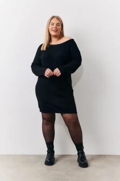 Off The Shoulder Knitted Dress