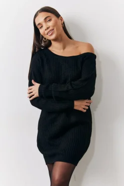 Off The Shoulder Knitted Dress