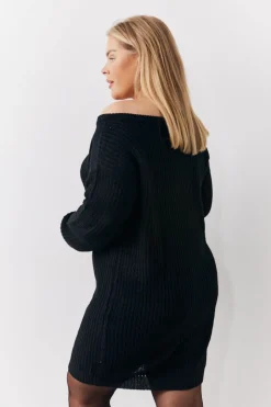 Off The Shoulder Knitted Dress