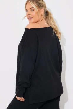 Off The Shoulder Long Sleeve T Shirt And Legging Set