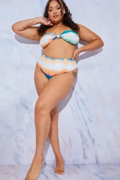 Ombre Bandeau Bikini Top