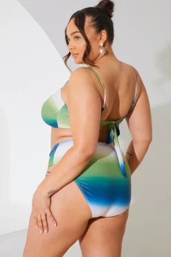Ombre Bandeau Bikini Top