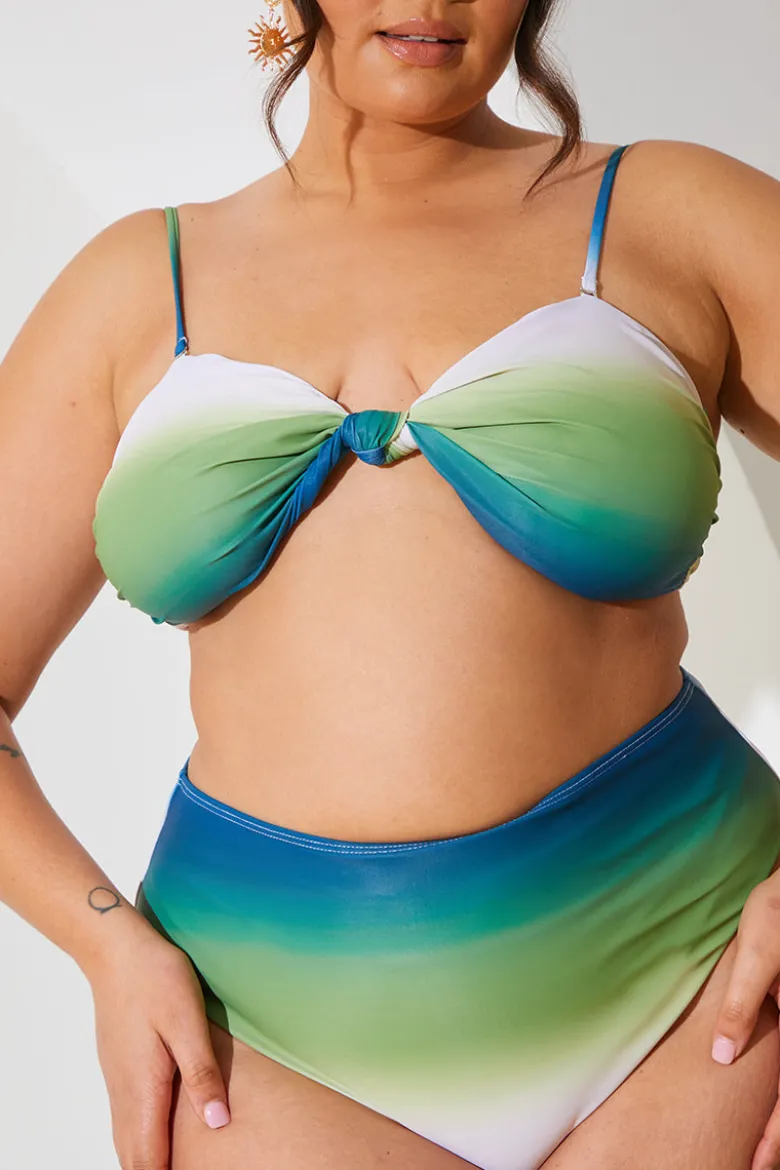 Ombre Bandeau Bikini Top
