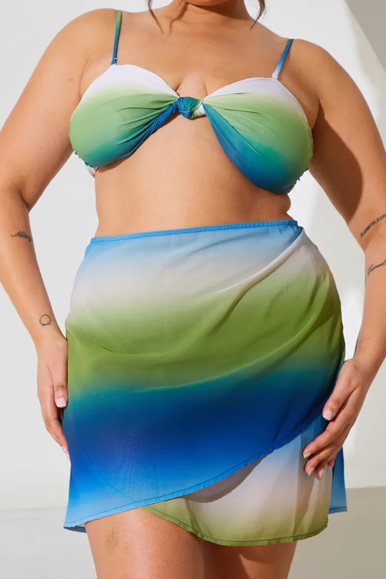 Ombre Print Tie Sarong