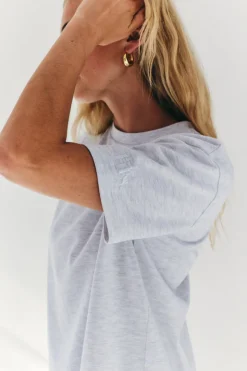 Oversized Boyfriend Embroidered Sleeve T-Shirt