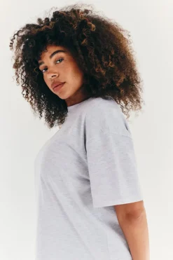 Oversized Boyfriend Embroidered Sleeve T-Shirt