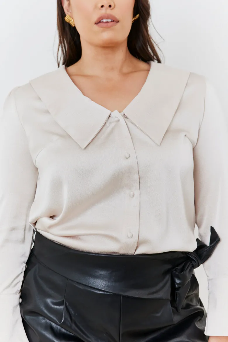 Oversized Collar Blouse