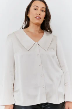 Oversized Collar Blouse