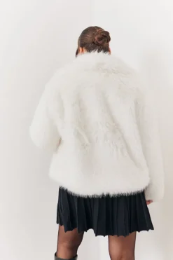 Oversized Collared Faux Fur Coat