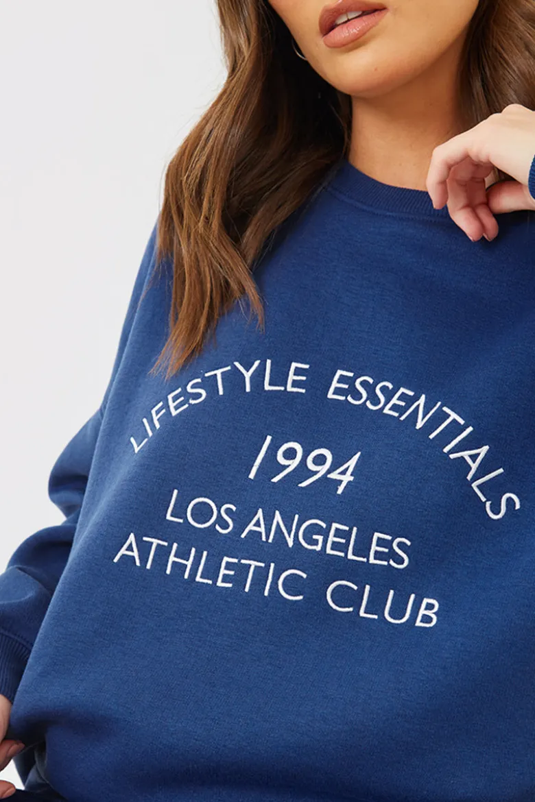 Oversized Embroidered Sweatshirt