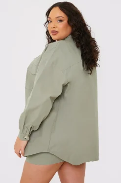 Oversized Utility Cargo Jacket