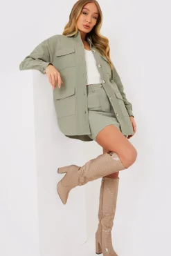 Oversized Utility Cargo Jacket