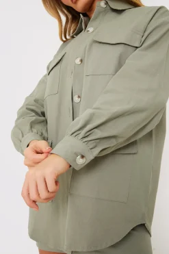 Oversized Utility Cargo Jacket