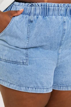 Paper Bag Denim Short
