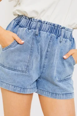 Paper Bag Denim Short