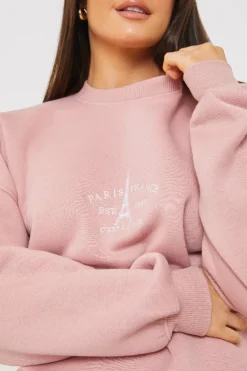 Paris Embroidered Sweater