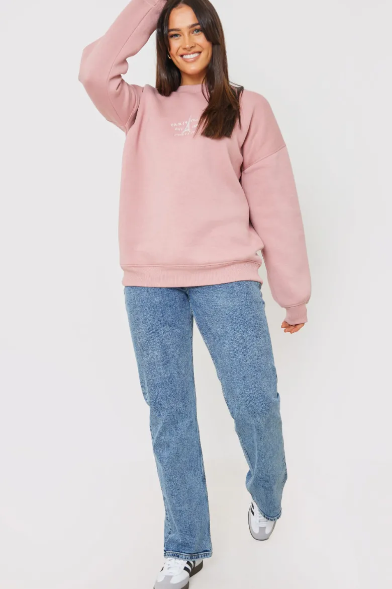Paris Embroidered Sweater