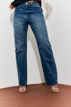 Pearl Embellished Jeans