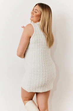 Pearl Trim Dress