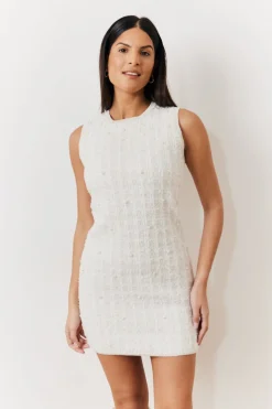Pearl Trim Dress