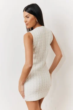 Pearl Trim Dress
