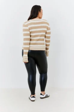 Perfect Sculpting High Waisted Leather Look Leggings