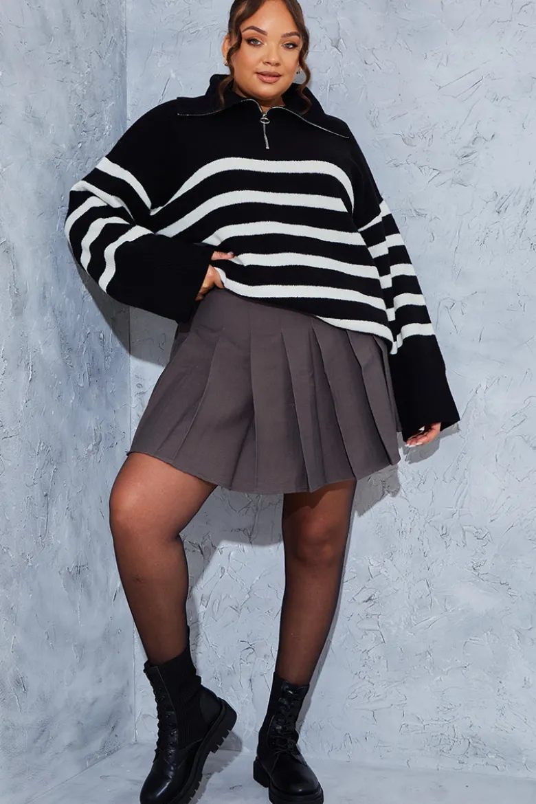Pleated Mini Skirt