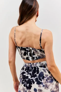 Printed Corsage Co-Ord Skirt