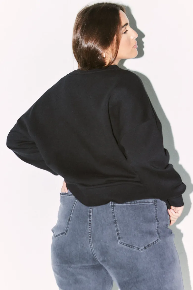 Printed Fits Crew Neck Sweatshirt