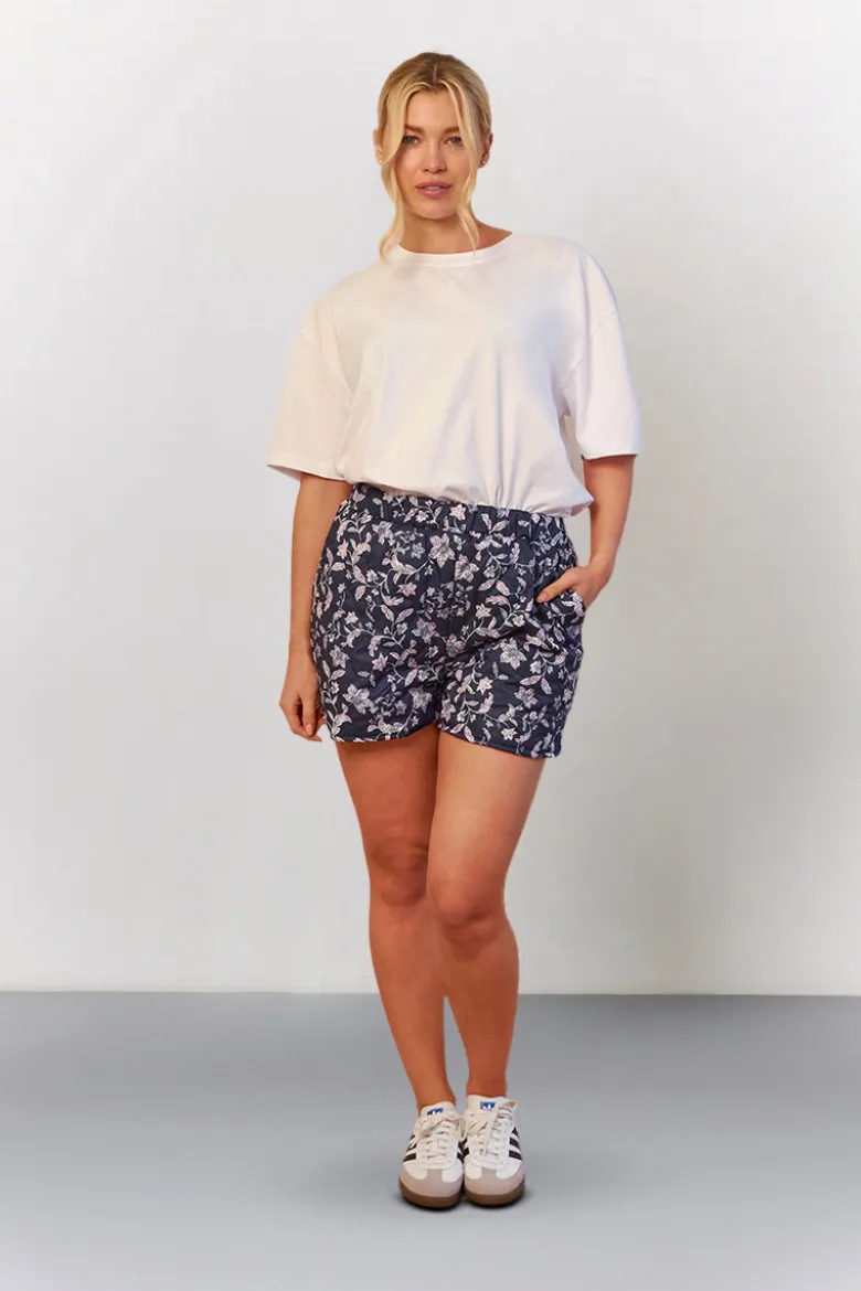 Printed Quilted Shorts