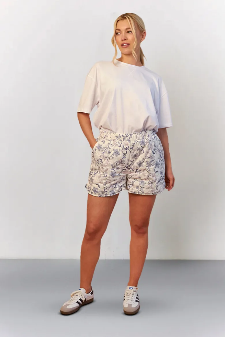 Printed Quilted Shorts