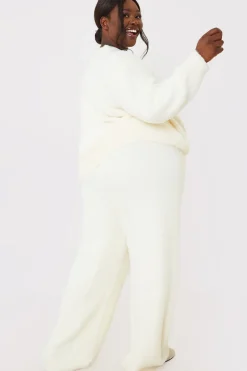 Recycled Fluffy Knitted Co Ord Trouser