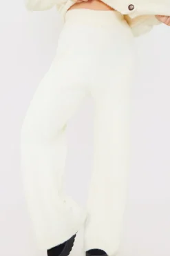 Recycled Fluffy Knitted Co Ord Trouser