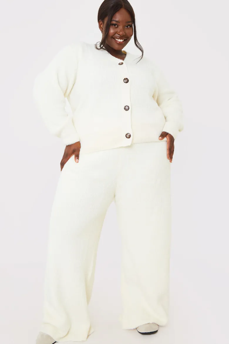 Recycled Fluffy Knitted Co Ord Trouser
