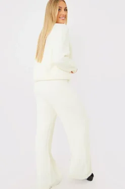 Recycled Fluffy Knitted Co Ord Trouser