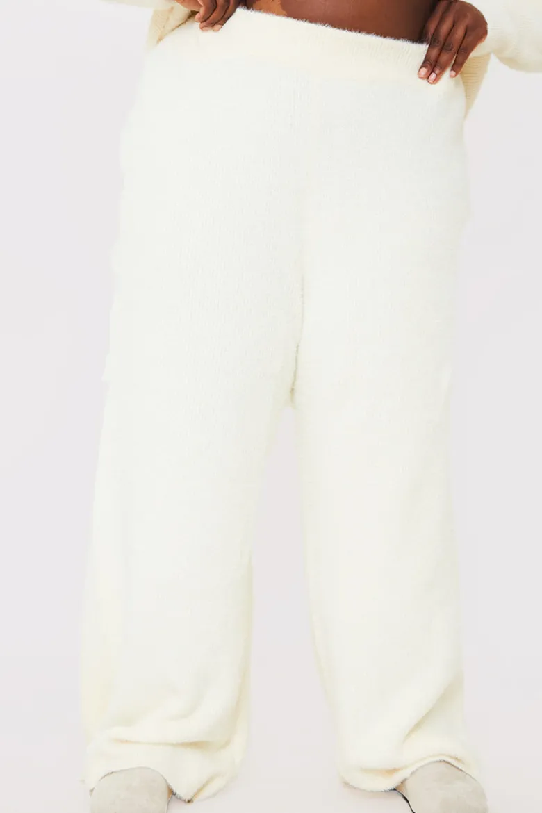 Recycled Fluffy Knitted Co Ord Trouser