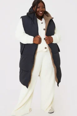 Recycled Longline Reversible Gilet