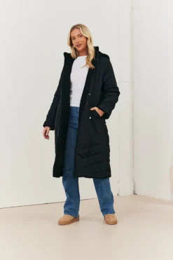 Recycled Reversible Longline Borg Puffer Coat