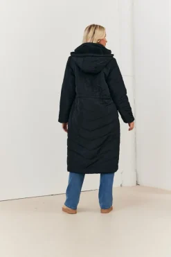 Recycled Reversible Longline Borg Puffer Coat