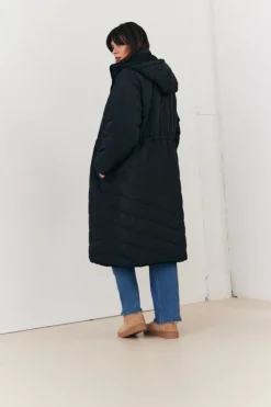 Recycled Reversible Longline Borg Puffer Coat
