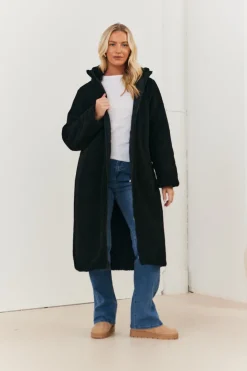 Recycled Reversible Longline Borg Puffer Coat