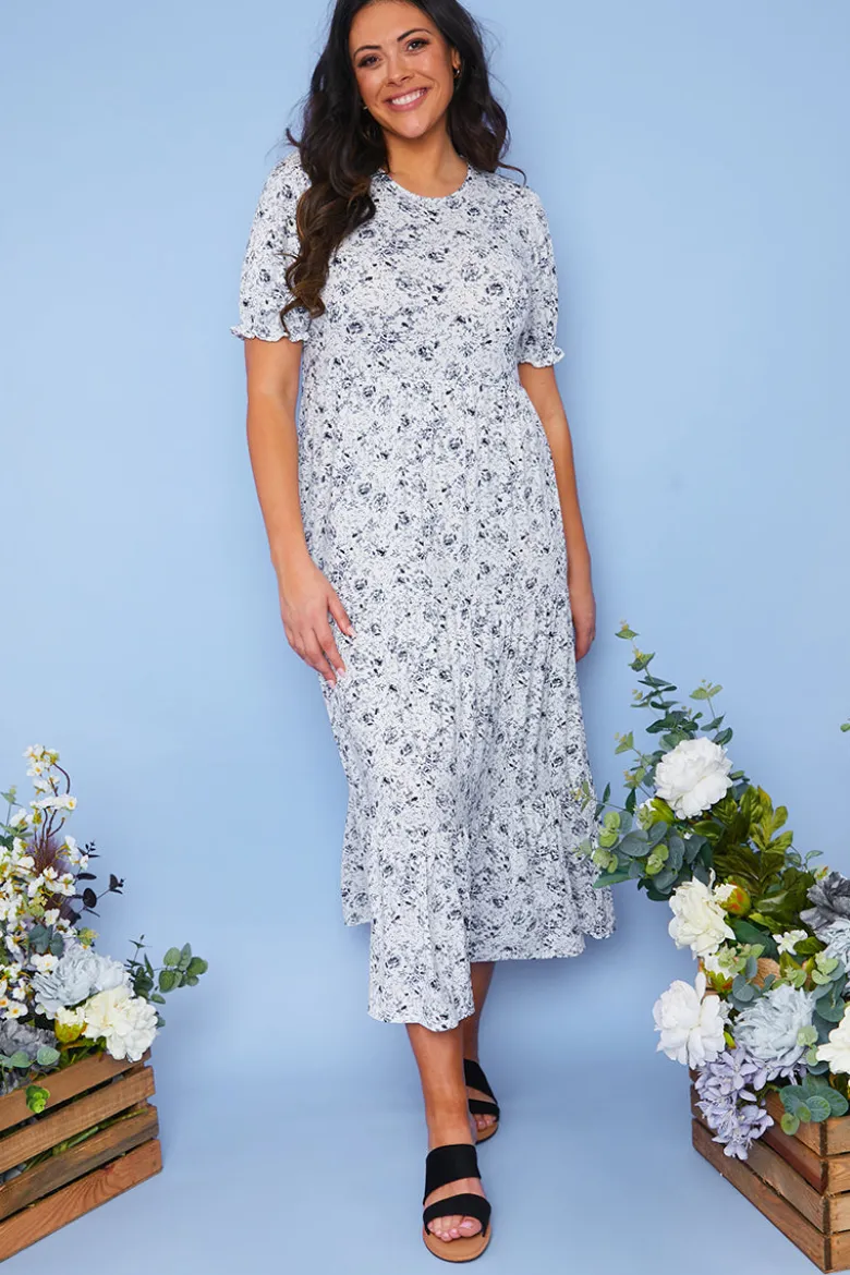 Responsible Viscose Floral Midi Dress